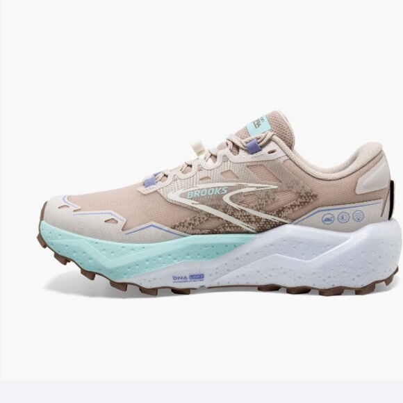 Brooks - Caldera 7 Running Shoes - Chateau Gray & White Sand | Size 7 - Picture 6 of 16